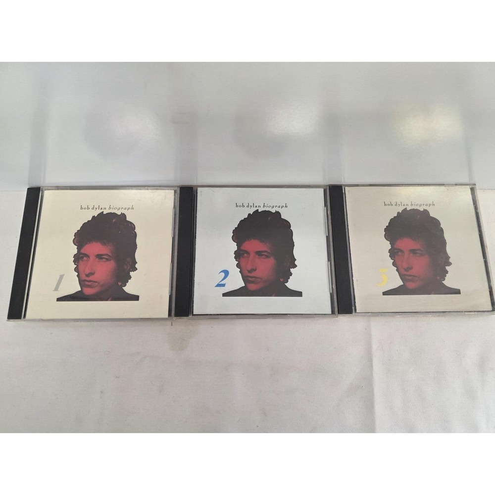 Bob Dylan Biograph 3 CD Set Columbia 1985 Volumes 1 2 3 Folk Rock C3K 38830